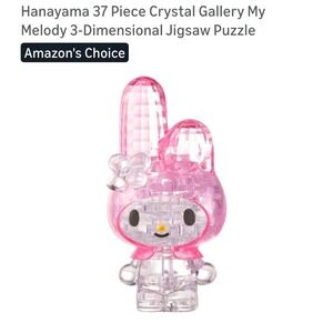 Hanayama Sanrio My Melody 37 Piece Crystal Gallery 3D Jigsaw Puzzle Pink Toy